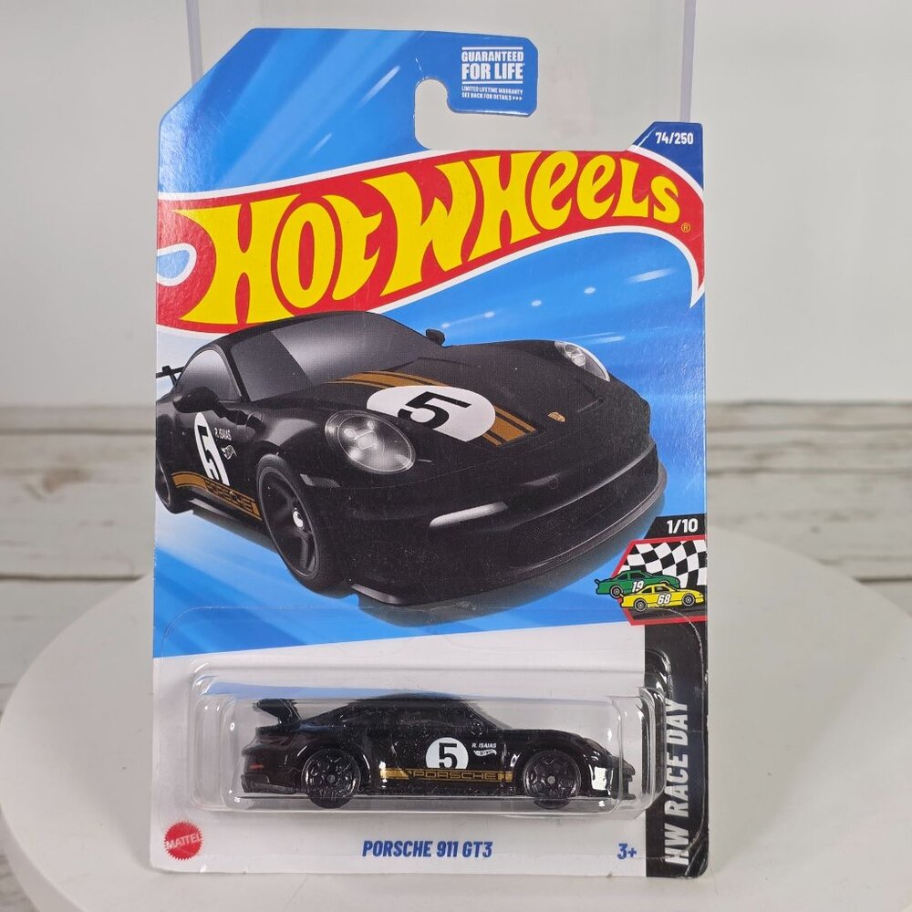 Hot Wheels Porsche 911 GT3 Die-Cast Car 1/10 New Race Day Series Limited Edition